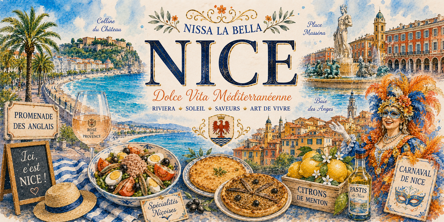 Mug Nice - Nissa la Bella, Dolce Vita Méditerranéenne