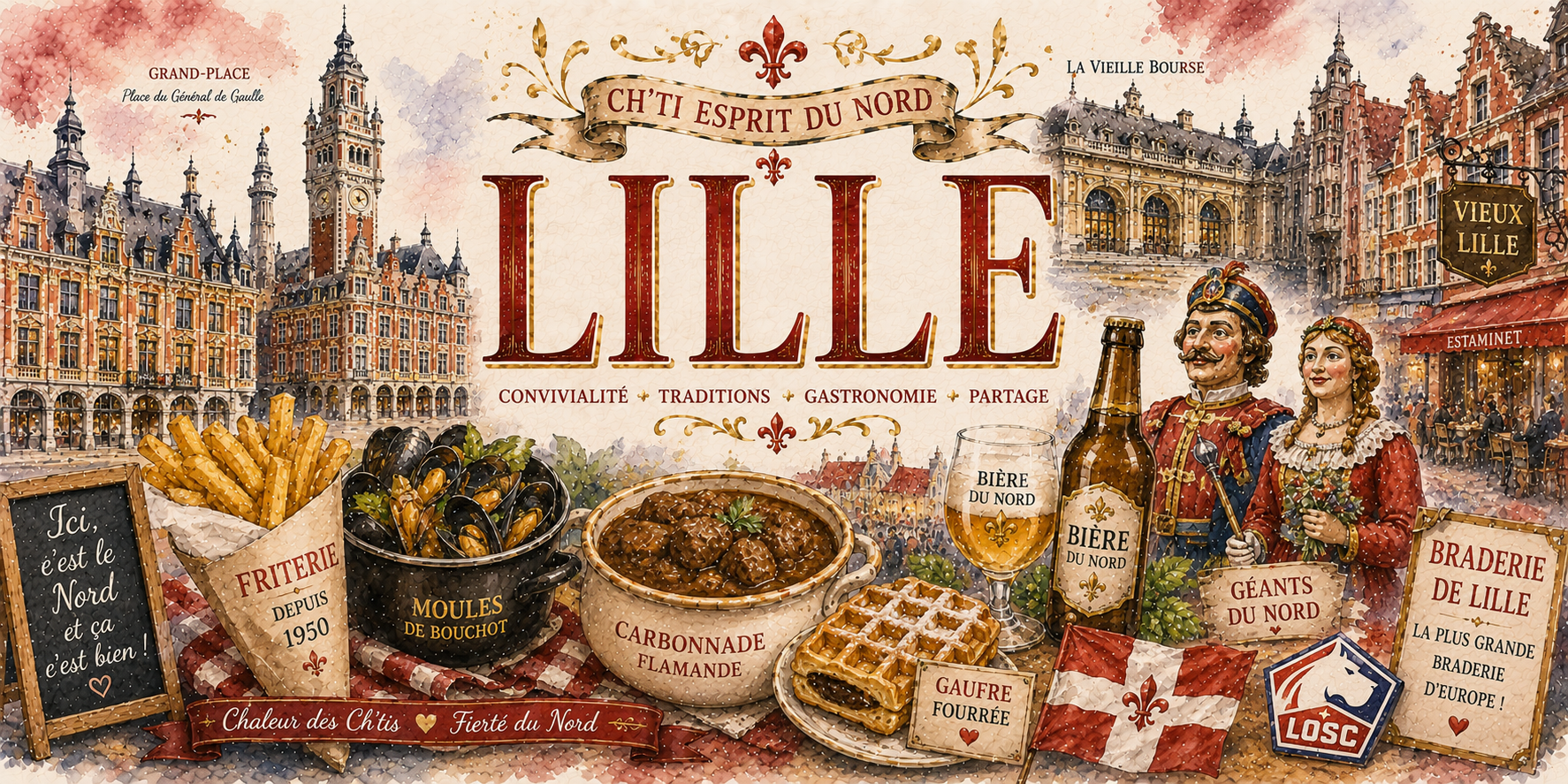 Mug Lille - Ch'ti Esprit du Nord, L'Art de Vivre Lillois
