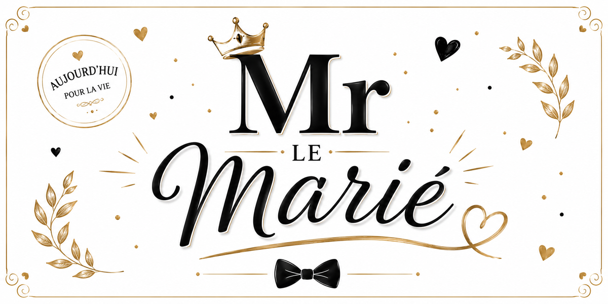 Design imprimé du mug Mr, marié Mr, cadeau de mariage