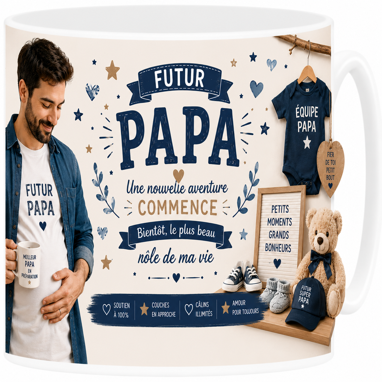 Mug Future Papa - Devenir Papa Bientôt