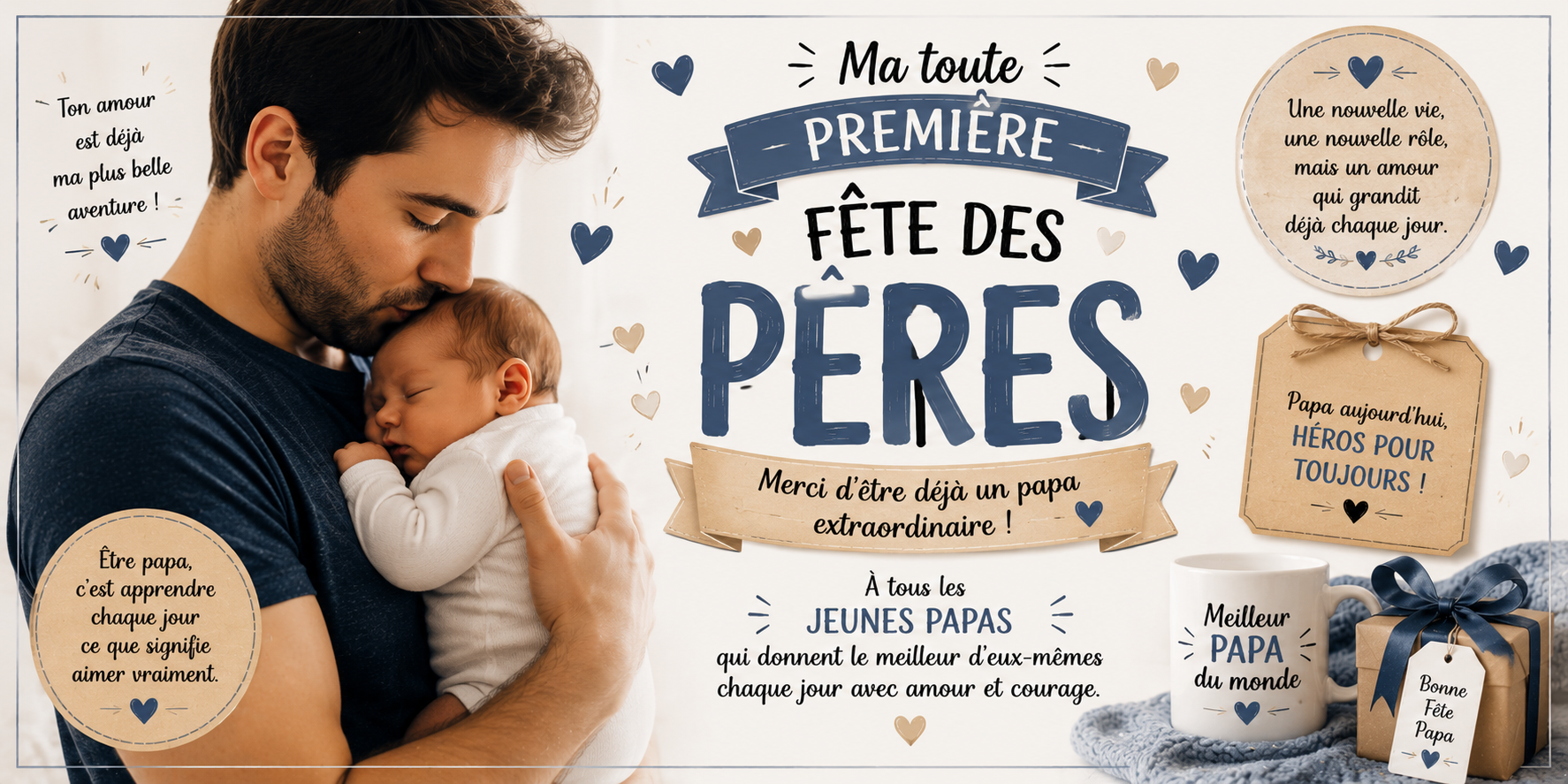 Mug Première Fête des Pères - Premier Juin Inoubliable