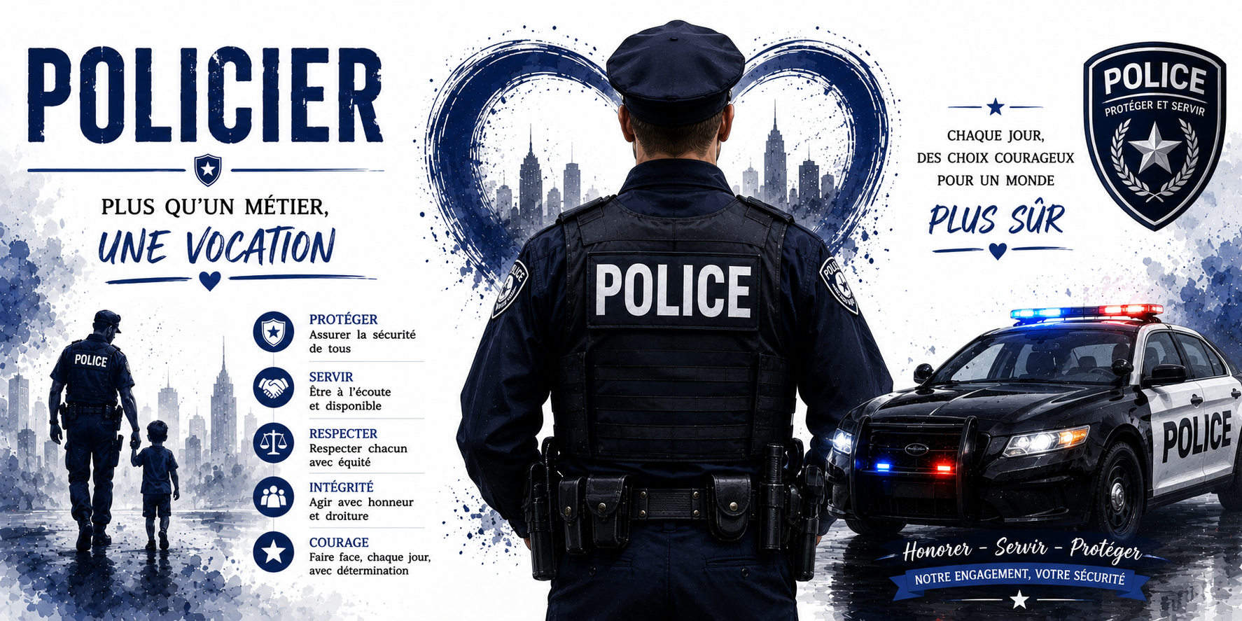 Mug Policier - Plus qu'un Métier, Une Vocation