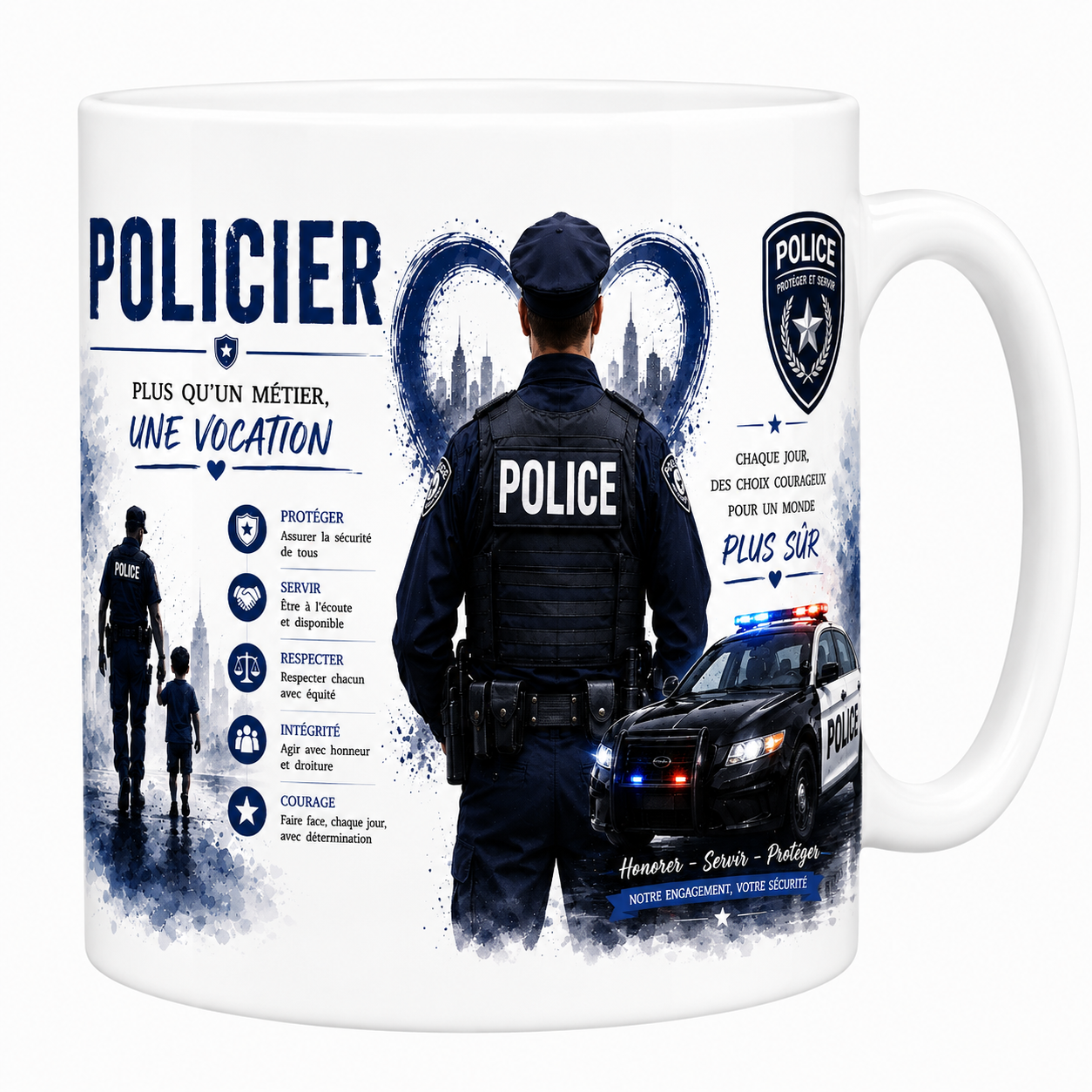 Mug Policier - Plus qu'un Métier, Une Vocation
