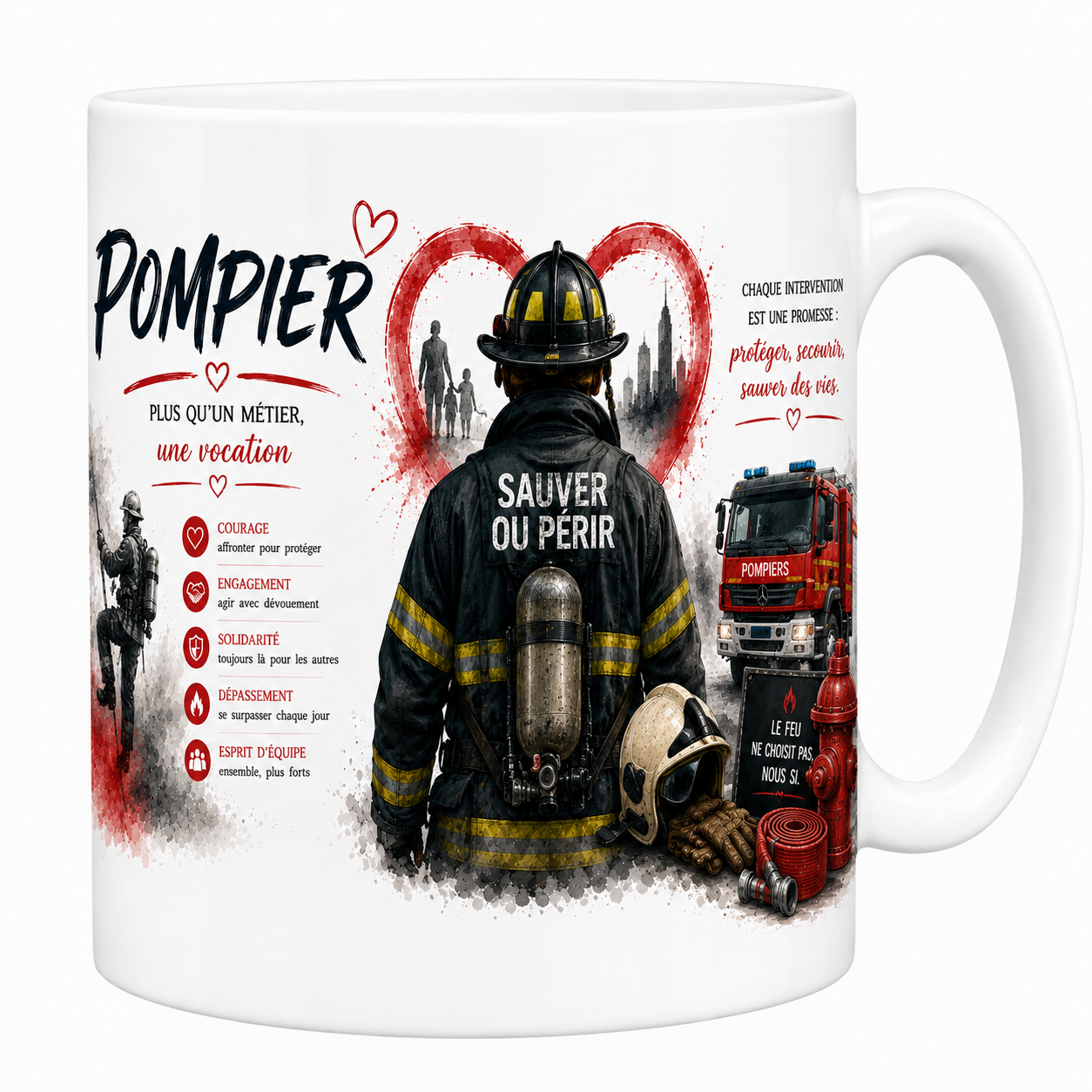 Mug Pompier - Sauver ou Périr