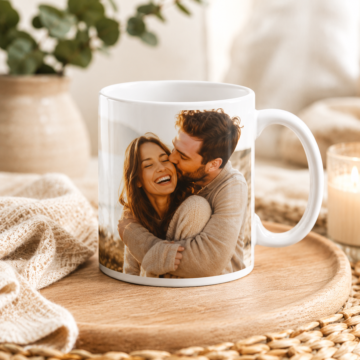 Exemple de mug photo personnalisé avec votre image imprimée