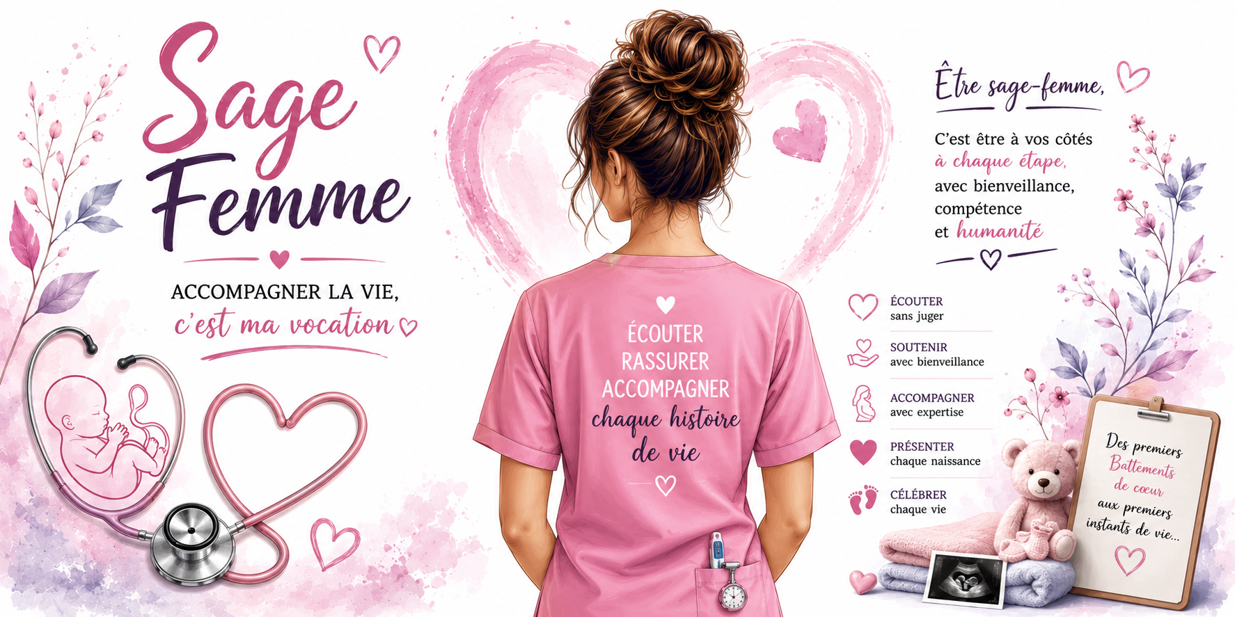 Mug Sage-Femme - Accompagner la Vie, c'est ma Vocation